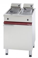 Friteuse professionnelle lectrique double 2x6 Litres sur coffre AMBASSADE
